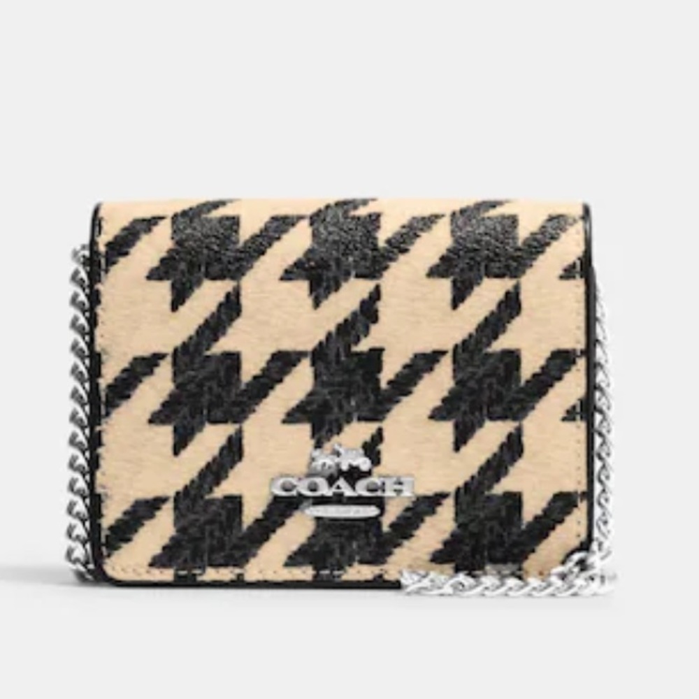 Coach Leather Mini Wallet On A Detachable Chain